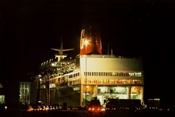 the Gotland ferry leaves at midnight