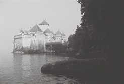 Lago Maggiore 1983 - Château Chillon, Morgennebel
