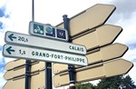 Wallonie 2026, Beschilderung des Radwegs in Frankreich