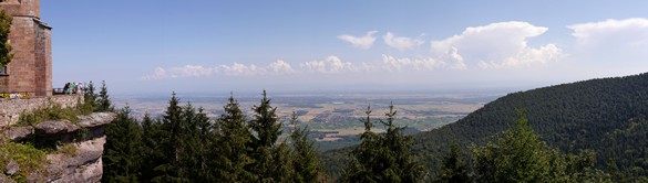 Mont Sainte Odile, Panoramablick ins Tal