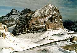 Lagazuoi - Blick in die Armentarola Abfahrt