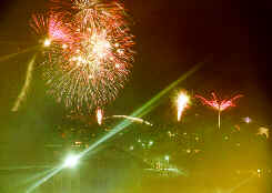 Silvesterfeuerwerk ber Klosters