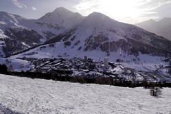 Montgenvre/Sestriere, Abfahrt nach Sestriere