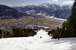 Saalbach-Hinterglemm, Abfahrt zum Trassexpress