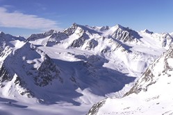 Tiefenbachferner, Blick zum Pitztaler Gletscher