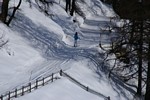 St. Moritz - Skiroute nach Samedan