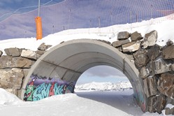 Vars/Risoul, Skitunnel auf der Rckfahrt Razis-Saluces