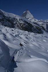 Zermatt, Monte Rosa, Ausfahrt ber Gletscher