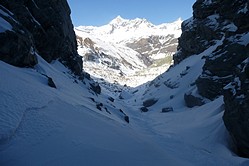 Zermatt, Monte Rosa, Weg zur Hngebrcke
